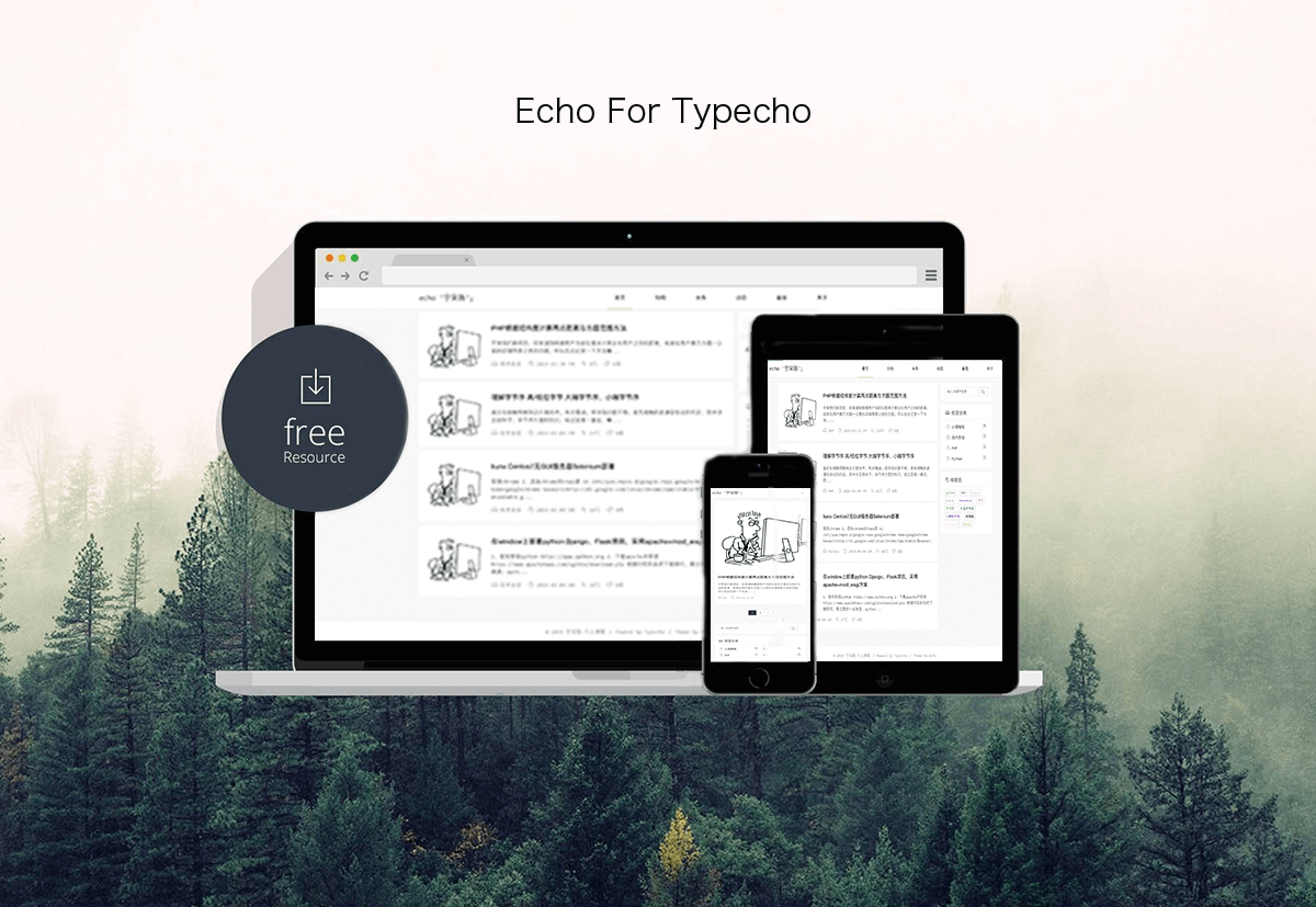 【Typecho模板】Echo主题