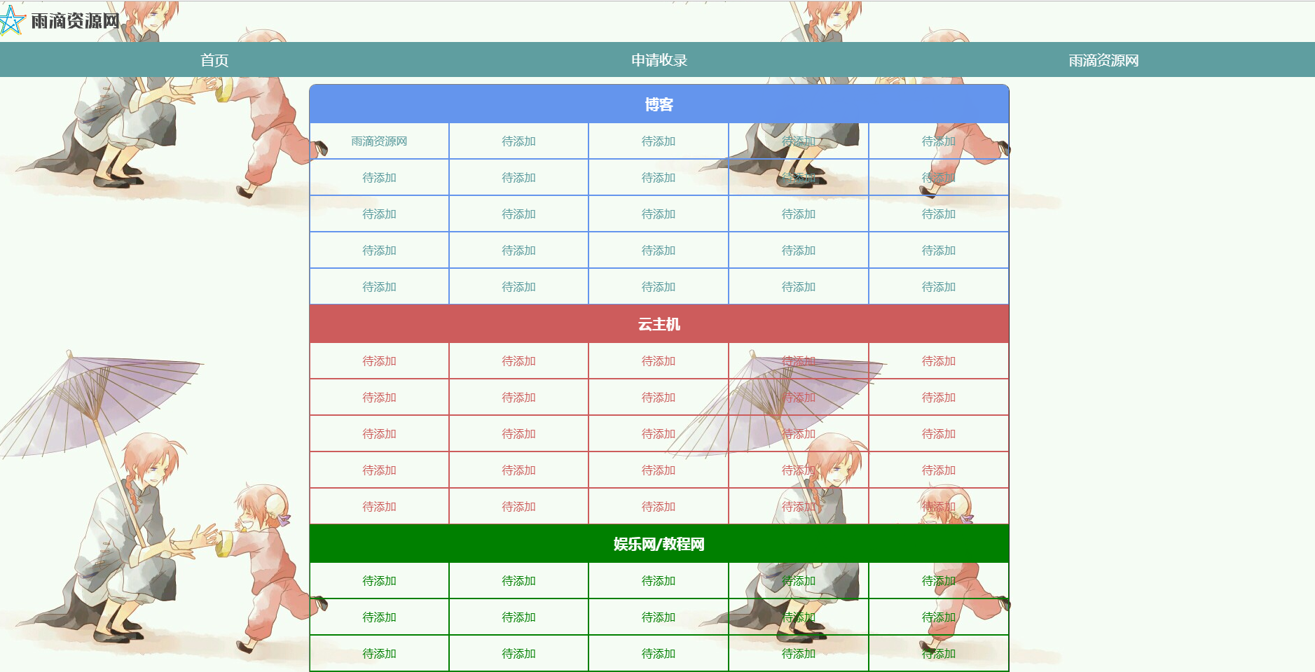 【网站源码】导航网源码(全静态页面带特效)