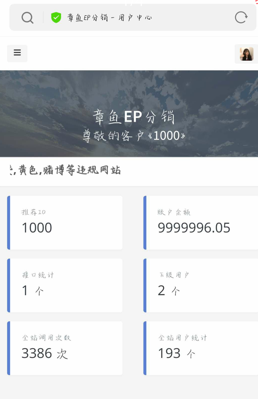 EP分销系统_美化版源码